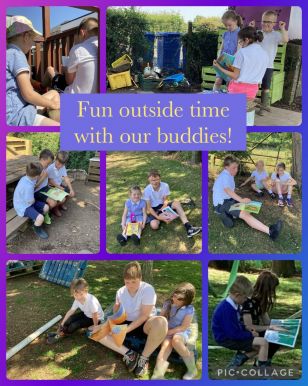 Stories outside with our buddies!